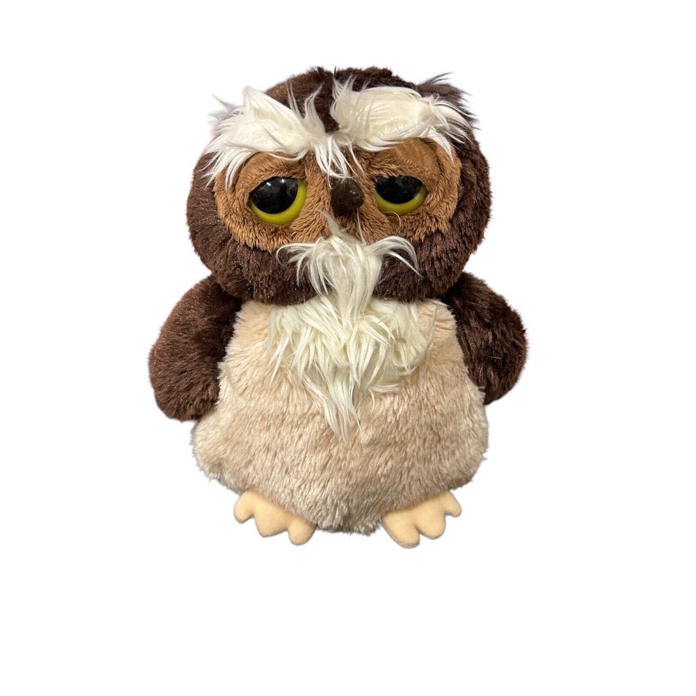 Aurora 9 Inch Owl Brown And‎ Tan Plush Stuffed Animal